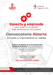 Centro de Negocios de la UJED lanza convocatoria para emprendedores en Durango